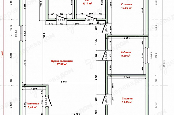 Каркасный дом 11,4 на 10,4 м. в г. Москва, д. Сенькино-Секерино